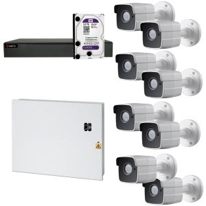 HD Coax PRO KIT m. 8 kamera