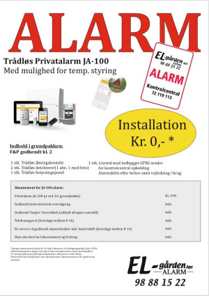 T&aring;dl&oslash;s privatalarm