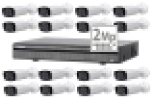 KIT HDCVI 16 kanalers 
