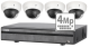 KIT HDCVI 4 kanalers 